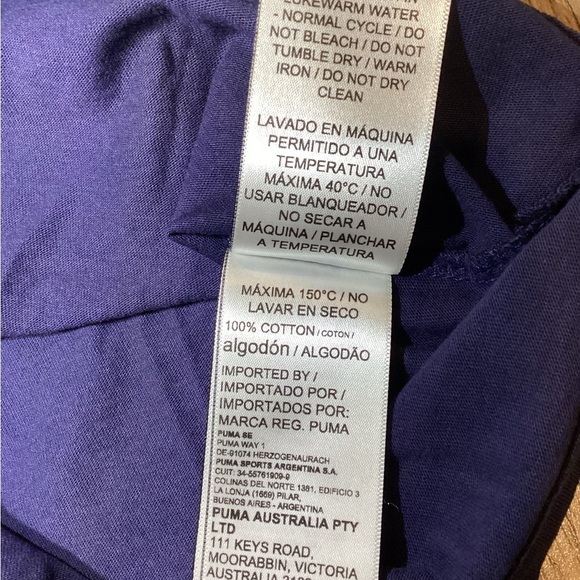 NWT PUMA Men’s Deep Blue Tee – Size S – 100% Cotton - Picture 3 of 7